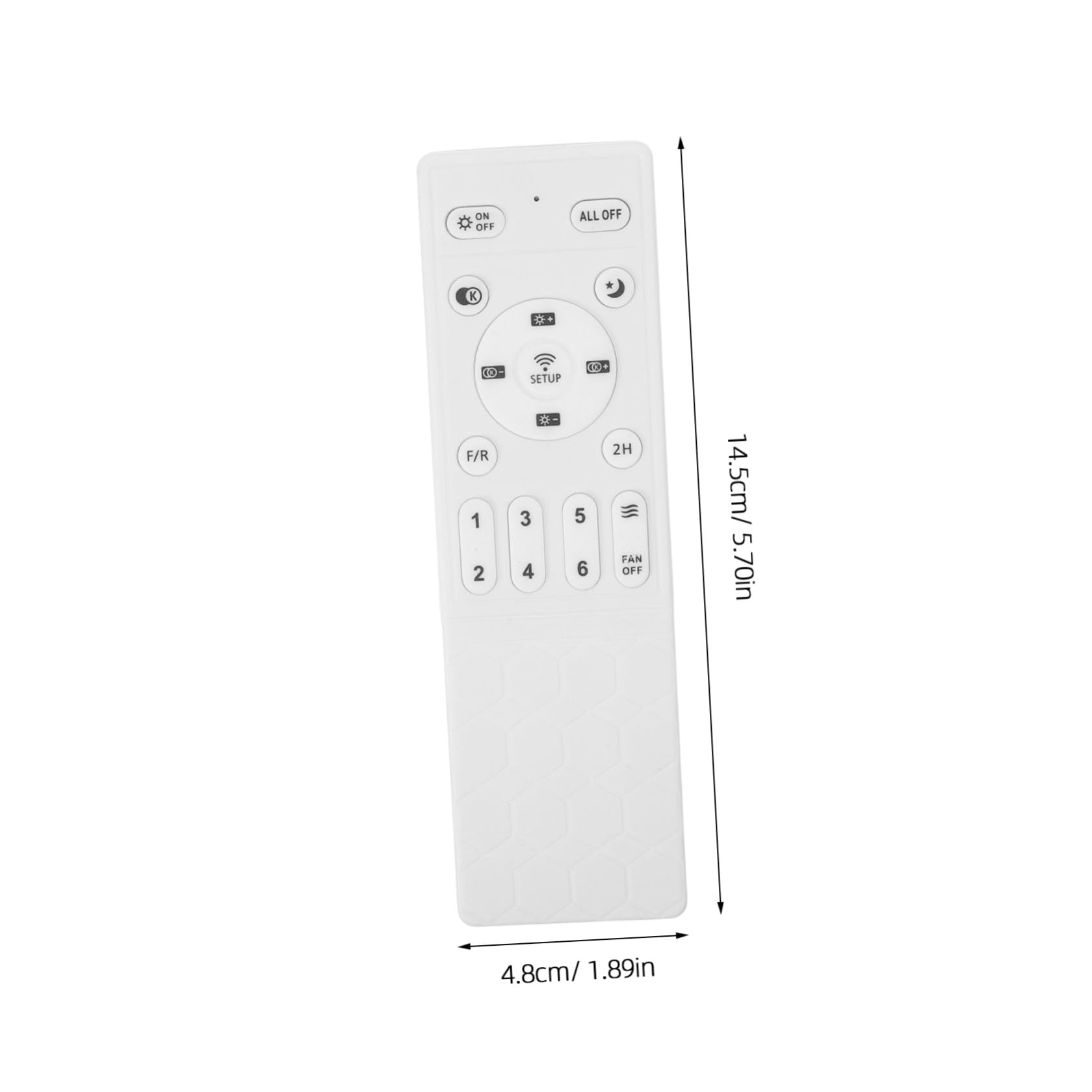 Alipis Telecomando Compatibile e Luce Bianco per Ventilatore da Soffitto in Plastico Controllo Wireless per e Illuminazione Eventi