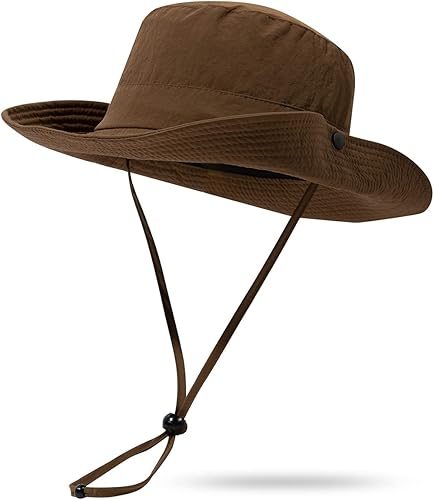 CLAPE Sombrero de pescador para exteriores, impermeable, UPF 50+, ala Boonie para mujeres y hombres, ligero para senderismo, safari, sombrero de