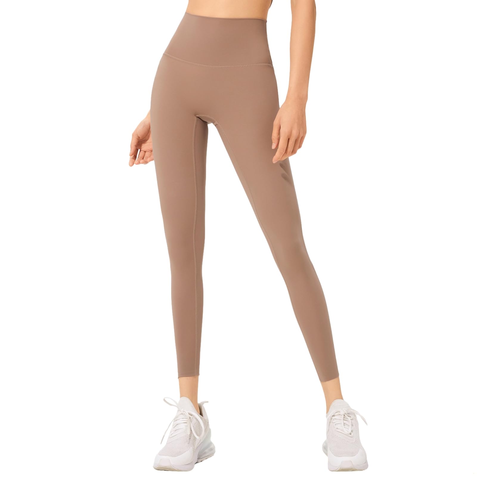 Kawa Kolorowe Spodnie Do Jogi Z Wysokim Stanem Dla Kobiet, Legginsy Treningowe Do Jogi, Pasuje Do Wzrostów 150-120 cm, Ciężary 67.6-74.8 kg, Kawa, rozmiar uniwersalny