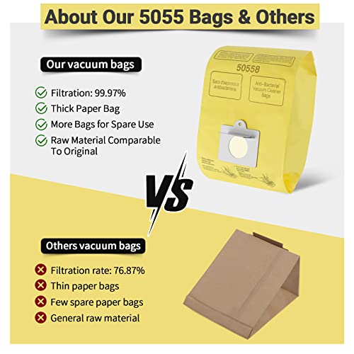 Image of Vacuum Cleaner Bags Fit for Kenmore Canister Type C /Q 50555 50557 50558 and Type C-5, 20PCs By Improvedhand