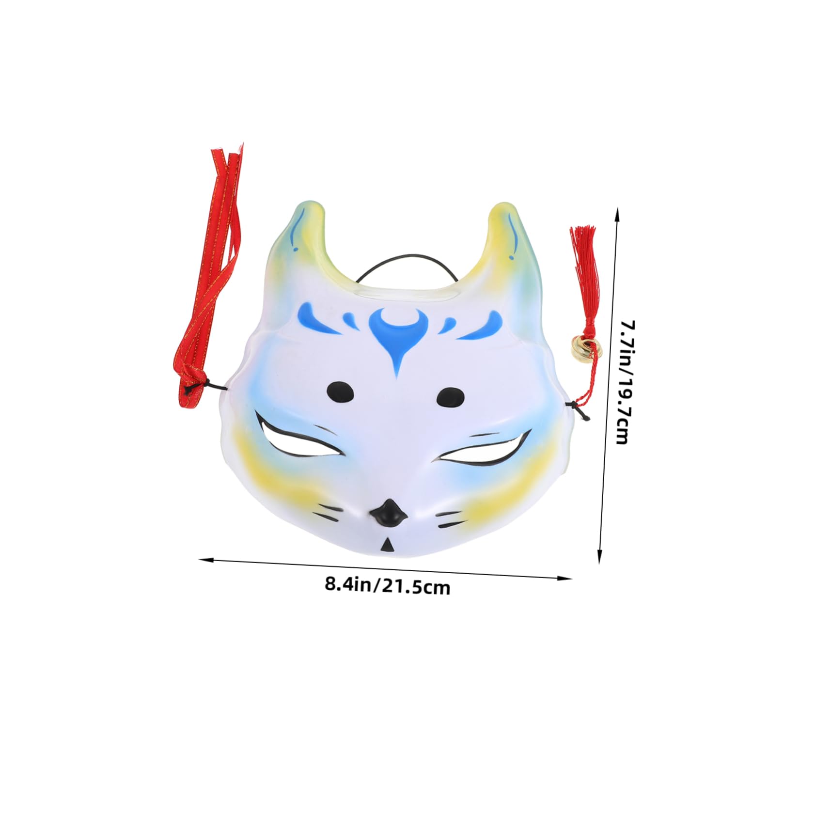 BESTYASH Half Face Mask for Halloween Lightweight Decorative Animal Mask for Cosplay Parties and Photography User-friendly Design for Various Eye-catching Costume Accessory