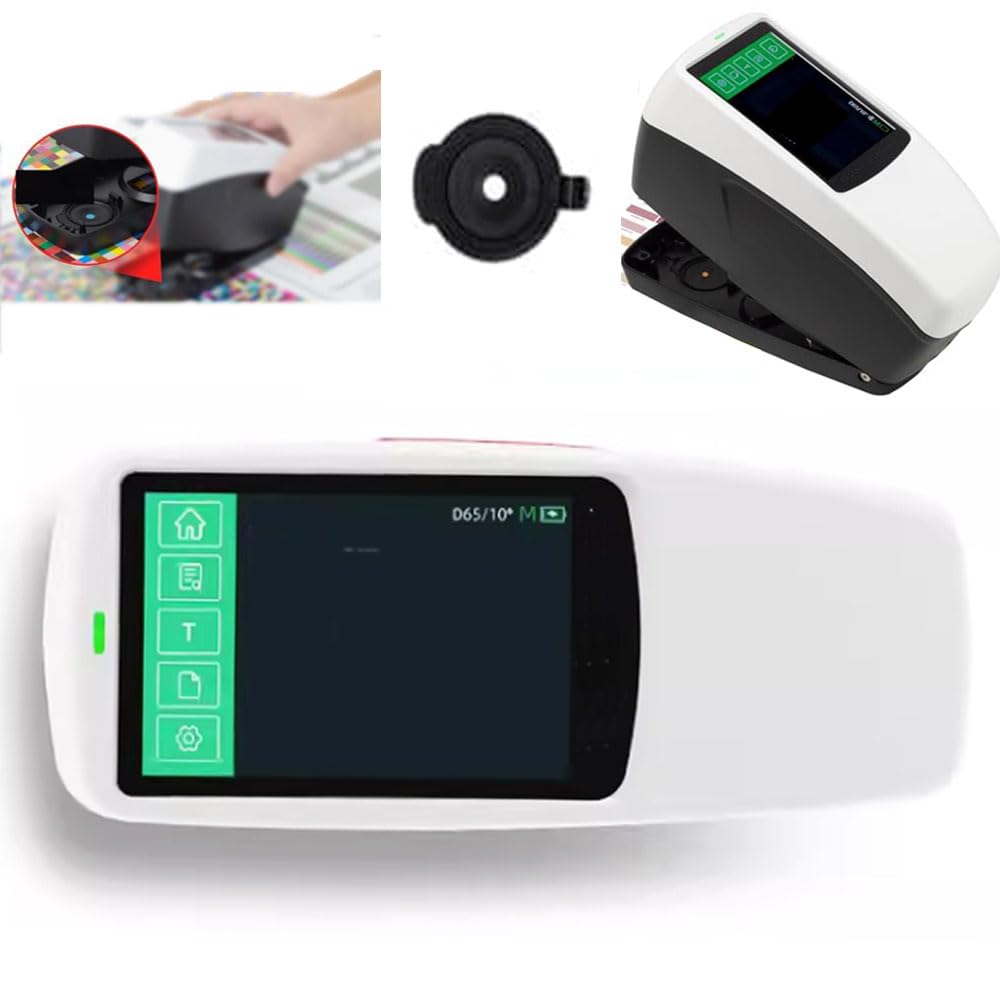 VTSYIQI Spectrodensitometer Digital Color Density Meter for Printing Color Density Test with 5mm Caliber 0.01 Accuracy Integrated Physical Positioning 1000 Mass Data Storage