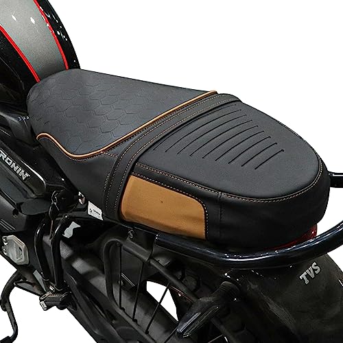 Image of TVS Seat Cover for Sweat Free Comfortable Riding| Nylon Thread Stitching for Strength| Bike Riding Accessories|Heat & UV Ray Protection|Enhanced Tear Resistance