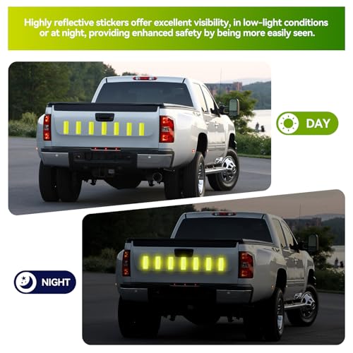Image of 60Pcs Reflective Stickers, Warning Safety Reflective Sticker, Bike Stickers, Mailbox Reflectors, Reflective Stickers for Clothing, Reflective Helmet Stickers