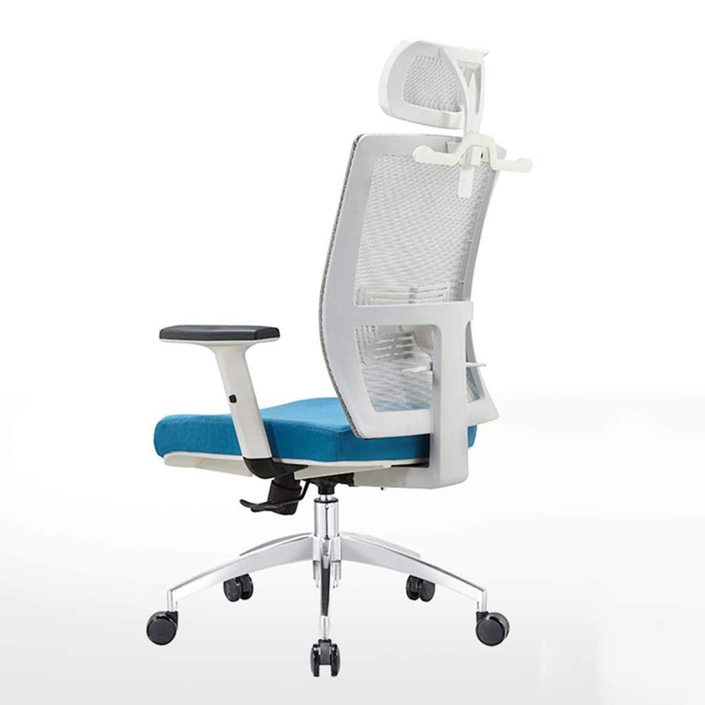 Ergonomiczne krzesło biurowe z regulowanym podłokietnikiem, zagłówek z podparciem talii i oddychającą, przyjazną dla skóry siatką