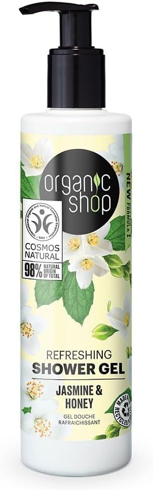 Organic Shop Refreshing Shower Gel Jasmine and Honey (280ml)