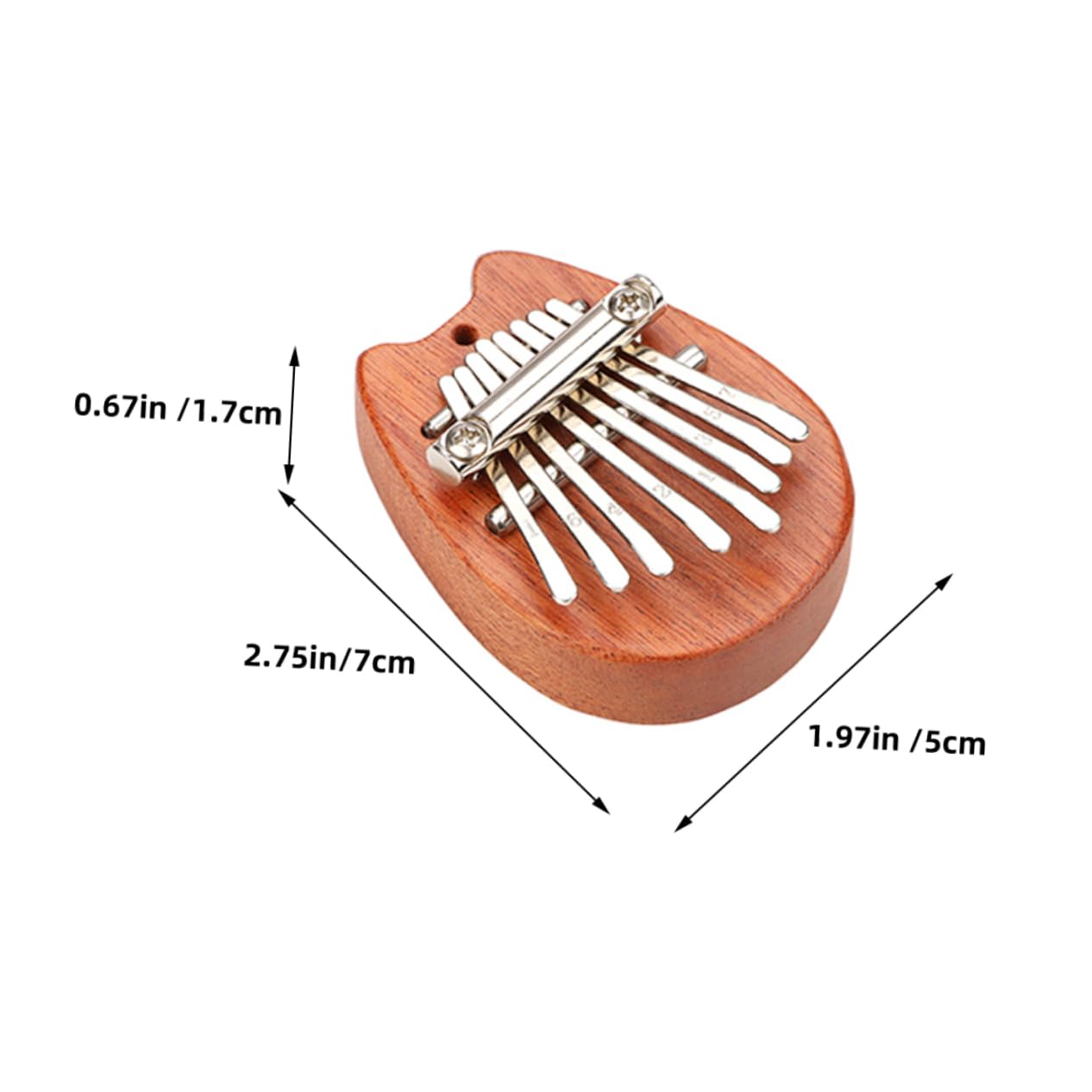 VANZACK Wooden Kalimba Thumb Piano for Beginners Portable Musical Instrument Safe Material Cute Design for Desktop Decoration