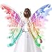 maysida Electric Fairy Wings for Girls, Light Up Moving Butterfly Wings with LED Lights and Music, Toy for Kids as Halloween Valentine Birthday Christmas Party Costume Princess Cosplay Dress Up Gift