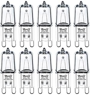 GMY G9 Halogen Bulbs 28W (29W) 230V 370Lm 2800K Warm White Dimmable 10 Pack