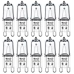 GMY G9 Halogen Bulbs 28W (29W) 230V 320Lm 2800K Warm White Dimmable Light Bulb for Ceiling Light 10 Pack