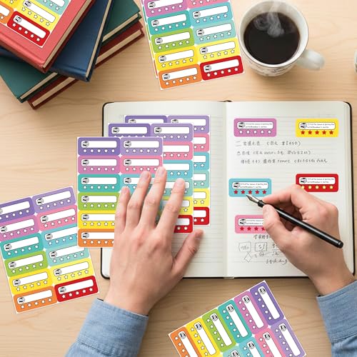 Autocollants d'évaluation de livres et étiquettes pour journaux de suivi