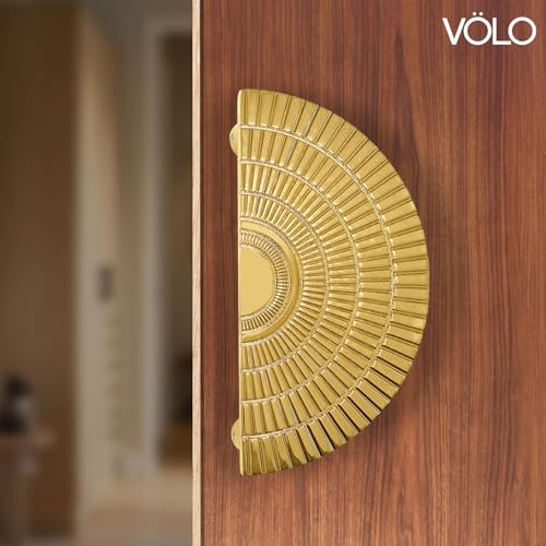 Image of VOLO Main Door Handle - Heavy Duty Pull Handle for Wooden & Glass Doors in Home, Office & Hotel Use (Model: S-626) - Pack of 1 Set (Gold - 160MM)