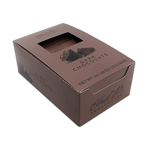 ETHEL M Chocolates Juego de 24 cajas de chocolate prémium (chocolate oscuro)