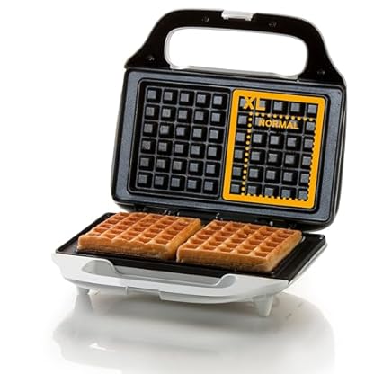 DOMO DO9133W Waffeleisen XL - Waffelautomat für quadratische XL Waffeln 5x6 cm - 900W - Weiß
