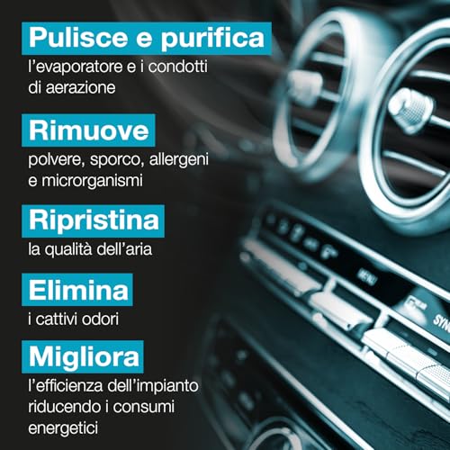 Errecom Evaporator Cleaner Foam – Pulitore Igienizzante Schiumoso per Climatizzatore Auto con Cannula Lunga | Alta Aderenza | Rimuove Sporco e Odori | Anche per Climatizzatore Casa | 400 mL - Immagine 4