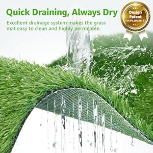 Dog Grass Large Potty Patch Dog Litter Boxes Artificial Dog Grass Bathroom Turf for Pet Training Washable Puppy Pee Pad Perfect IndoorOutdoor Portable Potty Pet Loo Tray system 35X226