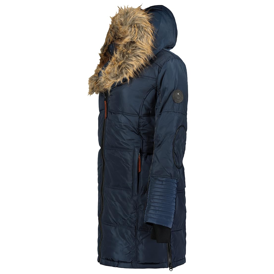 Canadian Peak Beauty Lady - Parka Longue Epaisse Chaude Femme Automne Hiver - Manteau Fin Capuche Fausse Fourure - Bluzka Coupe Vent - Doudoune Elegante Femmes