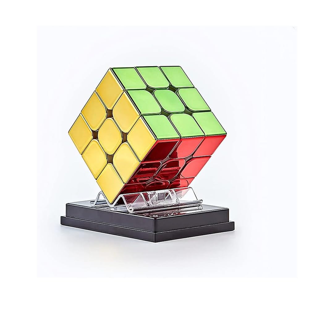 XMDCuber Speed Cube 3x3, 3x3x3 Magnetic Speed Cube Reflective Cube Shiny Cube Puzzle Mirror Reflective Cube Shiny Cube Puzzle