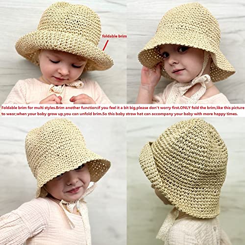 Straw Baby Hat Summer Toddler Girls Beach Sun Hat Little Girl Kids Summer Straw Hat Baby Sun Hat4
