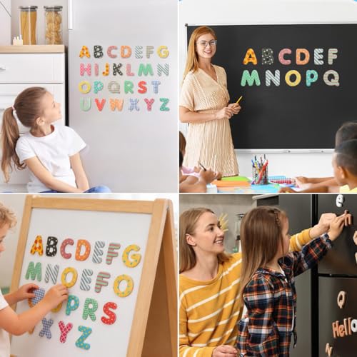 100 Imánes De Letras Para Refrigerador ABC Aprendizaje miniatura 6