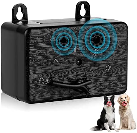 Anti Barking Device, Ultrasonic Dog Barking Control Devices Up to 50 FT Range for Outdoor & Indoor, Dog Barking Deterrent with 3 Adjustable Frequency Sensitivity Safe for Human & Dogs