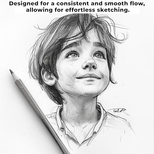 Image of DaKos Sketch Set of 47 Pieces - Drawing and Shading Pencil Set for Artists, Perfect Sketching Kit of Charcol Pencil and Shading Art with Carry Box (MFP1407)