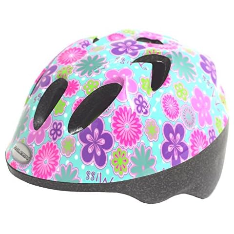 Raleigh CSH996 Children's Cycling Helmet with Flowers Cover