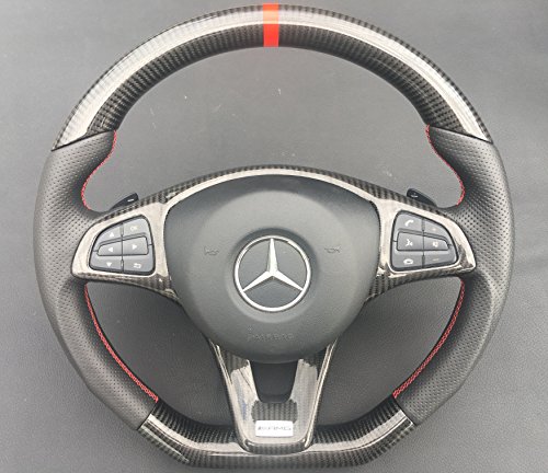 Carbon Fiber Steering Wheel for Mercedes-Benz C-Class W205 AMG Style