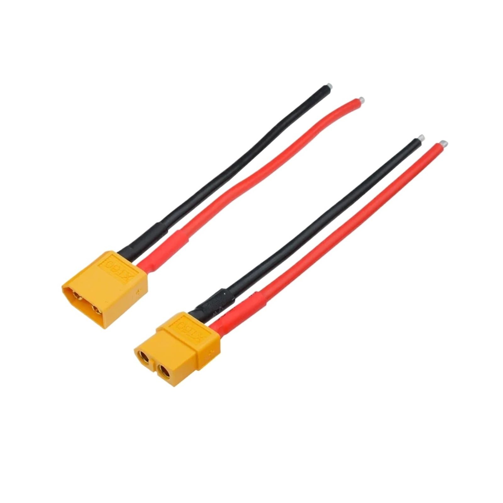 EJPPDHCO XT60 XT-60 Male Female Bullet Connectors Plugs With Silicon 14 AWG Wire For RC Lipo Battery(1 Pair Female Male)