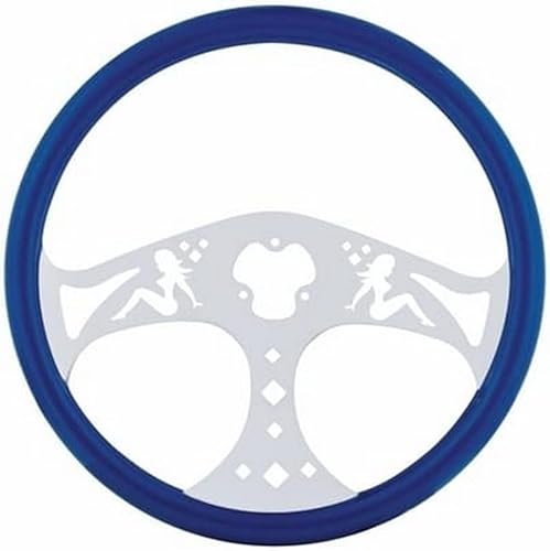 United Pacific 88240 - Volante - Volante azul con radios cromados - "Lady"