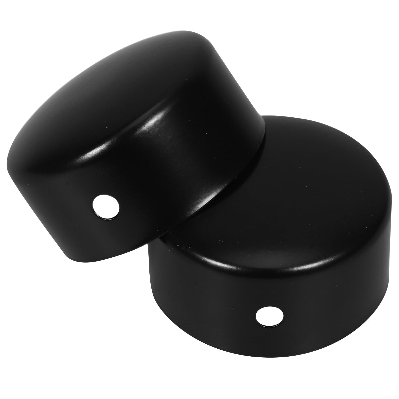 2Pcs Round Stainless Steel Banister End Caps for Stair Handrails