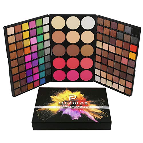 Meao 15 Colors Blush Combination 108 Colors Tones Matte Shimmer Eyeshadow Palette and Makeup Gift Set Highly Pigmented Make Up Eye Shadow Pallet Powder - Long Lasting Professional Cosmetic Case Box