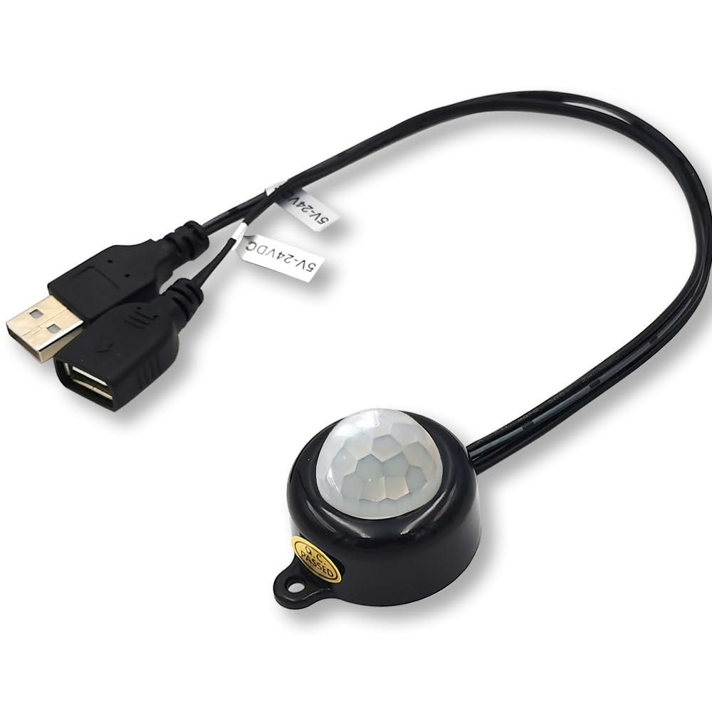 USB 5V Light Sensor Switch Lighting Activated Photoswitch Light Sensing Automatic Switch for Car Ambient Light LED Strip Light Camera Motor (black