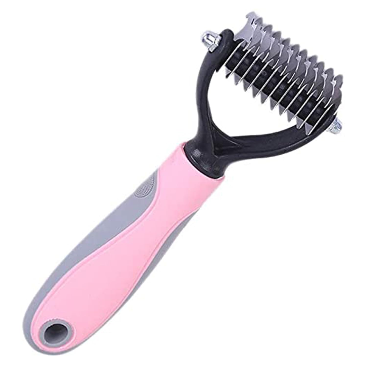 Emily Pets Dematting Tool for Dogs and Cats -2 Sided Pet Undercoat Rake - Safe Grooming & Deshedding Brush-Pink (B09GV8D6ZT) Amazon Price History, Amazon Price Tracker
