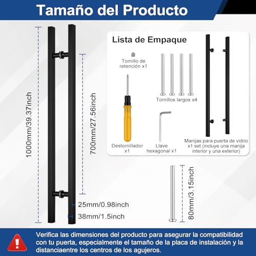 Manijas para puertas de herrería 14 Imagen adicional