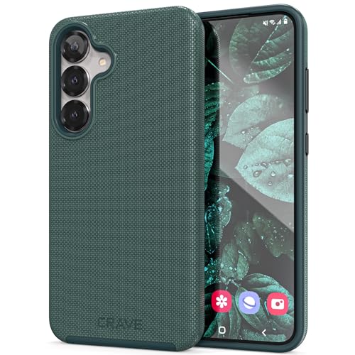 Image of Crave Compatible with Samsung Galaxy S25 Plus Case, Shockproof Protection Dual Layer Case for Samsung Galaxy S25 Plus (6.7 inch) - Forest Green