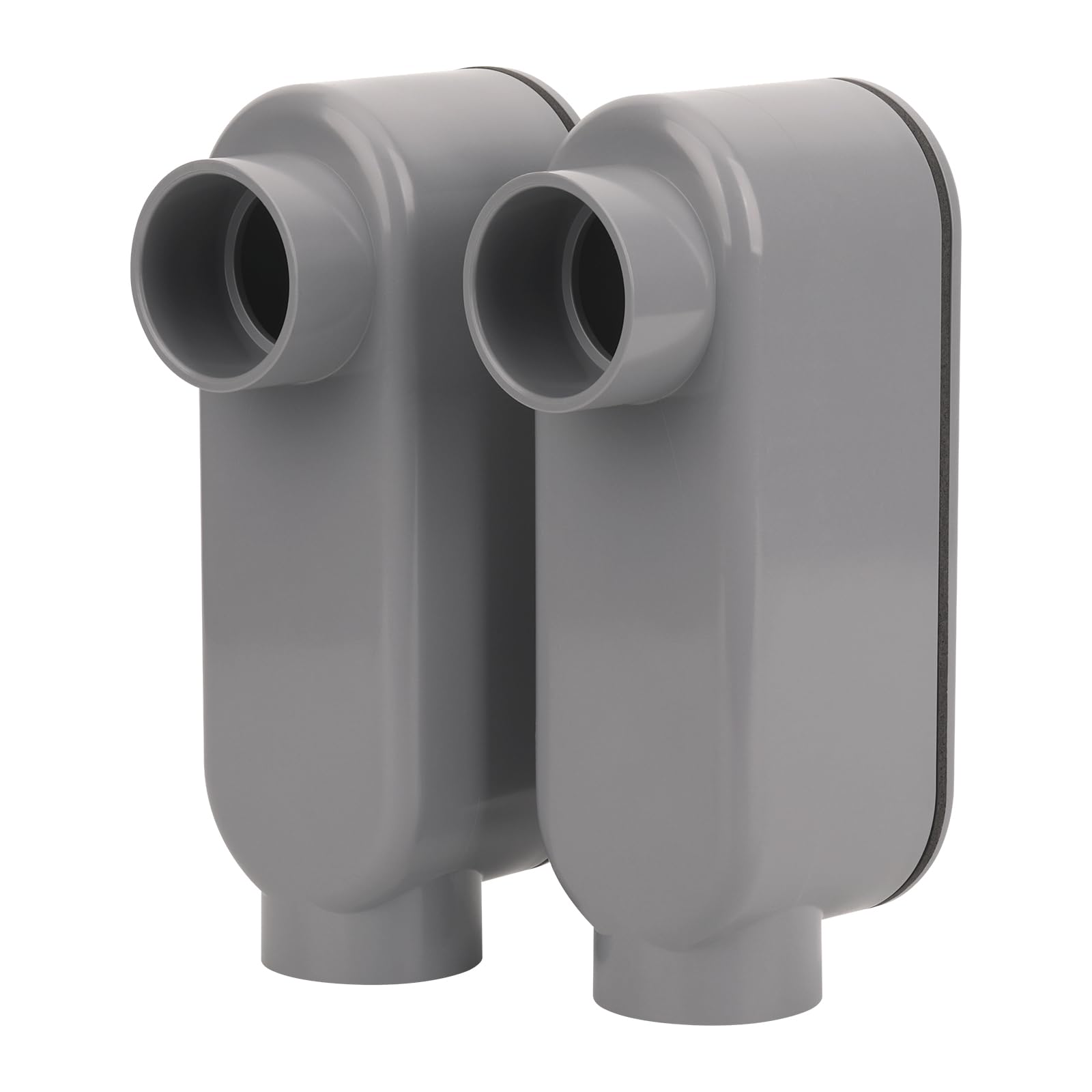 4Pack 3/4 Inch Rigid PVC Conduit Body Type LB, Slip x Slip PVC Conduit Bodies LB Type with Cover and Gasket, Gray — Amazon image 20