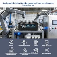 CWWK Mini PC N305 Firewall Appliance, 4 x i226-V 2.5GbE LAN, 2X RS232 COM, Micro OPNsense Box, Fanless Industrial Embedded Mini Computer, NO RAM/SSD, DDR4, M.2, SIM, SATA, AES-NI – Ansicht 5