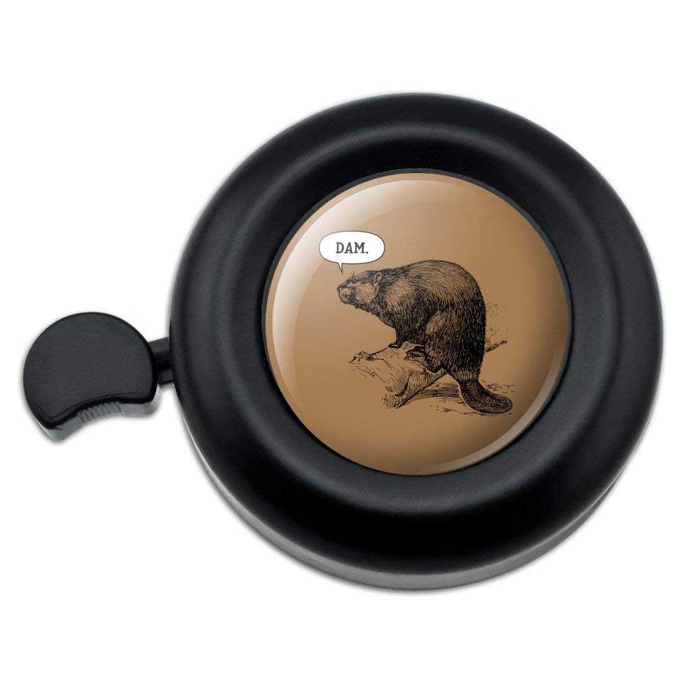 GRAPHICS & MORE Beaver Vintage Dam Damn Bicycle Handlebar Bike Bell