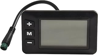 Pantalla LCD resistente para bicicleta eléctrica de 24 V, 36 V, 48 V, con interfaz impermeable de 5 pines para una mayor visibilidad