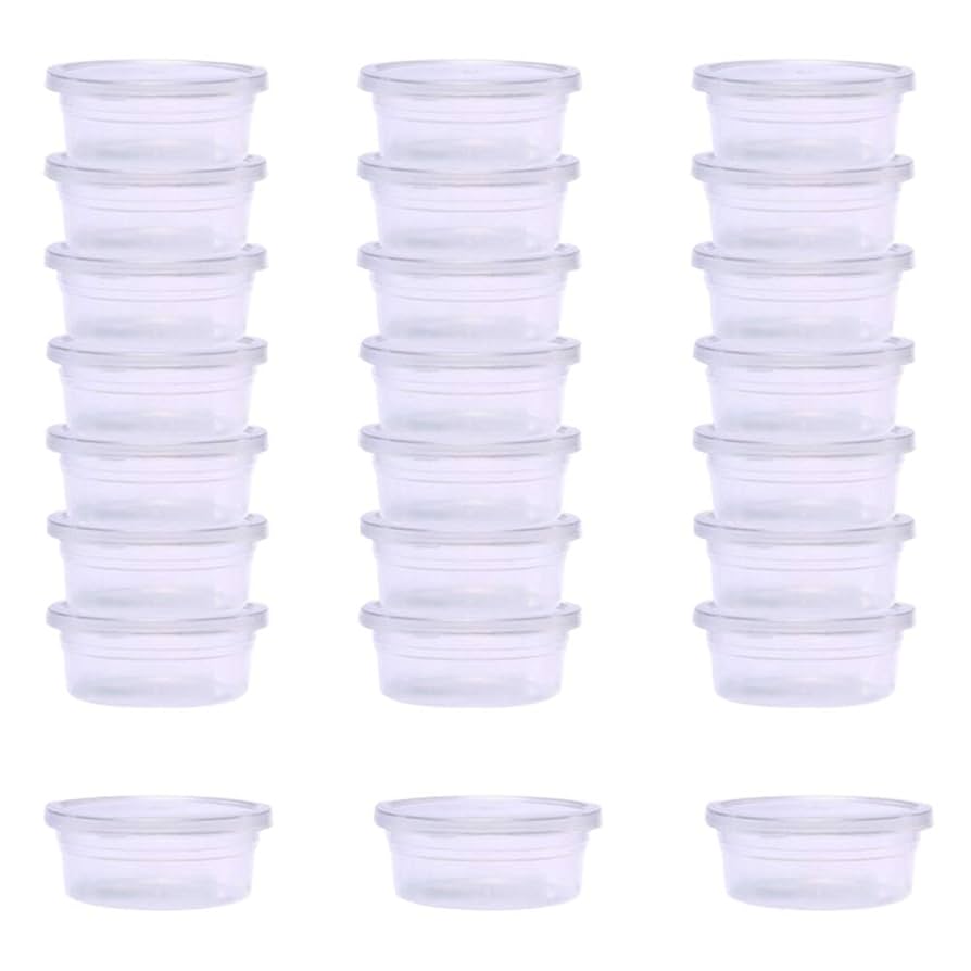 Amazon | Yicdfur 24個セット 透明 収納ボックス 小物 スライム