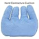 ANKROYU Handflächengriff, Daunen-Baumwoll-Fingerschiene, Handkontraktur-Kissen, Kontraktur Hand Hilfsmittel, Fingertrenner Kissen Für Kontrakturen, Finger-Rehabilitations-Trainingsgerät(Blaue Farbe)
