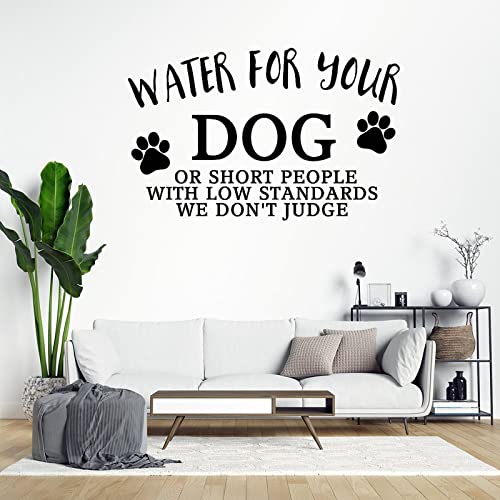 Pegatinas de pared con frase sobre perros para un hogar acogedor y divertido 2