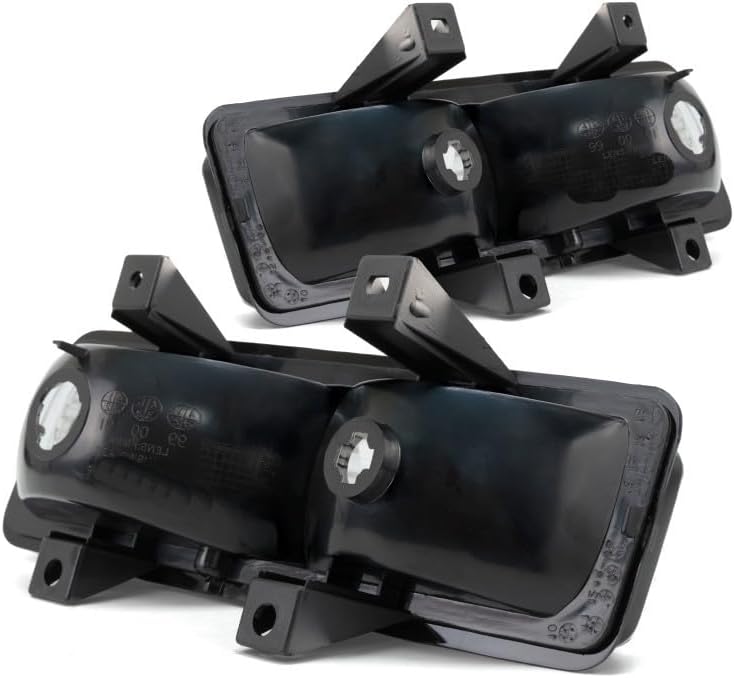 KarParts360 For 1989-1991 Chevy Blazer Pair Park/Signal Lights Driver and Passenger Side Unitw/quad headlamps; park/signal combination GM2520130 GM2521130 - replaces 5975227 5975228