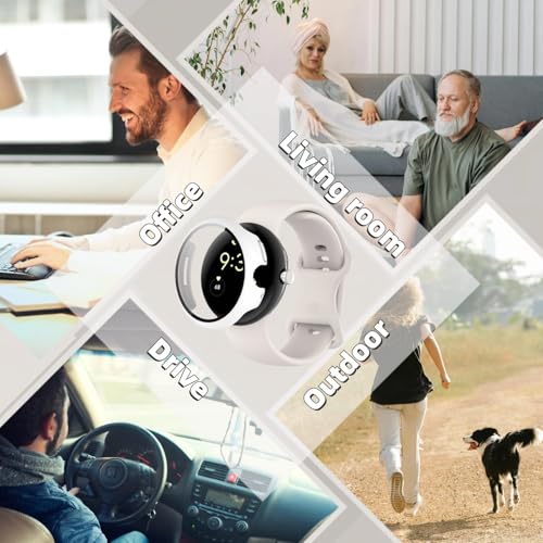 Correa compatible para Google Pixel Watch 3 41mm 45mm silicona miniatura 6