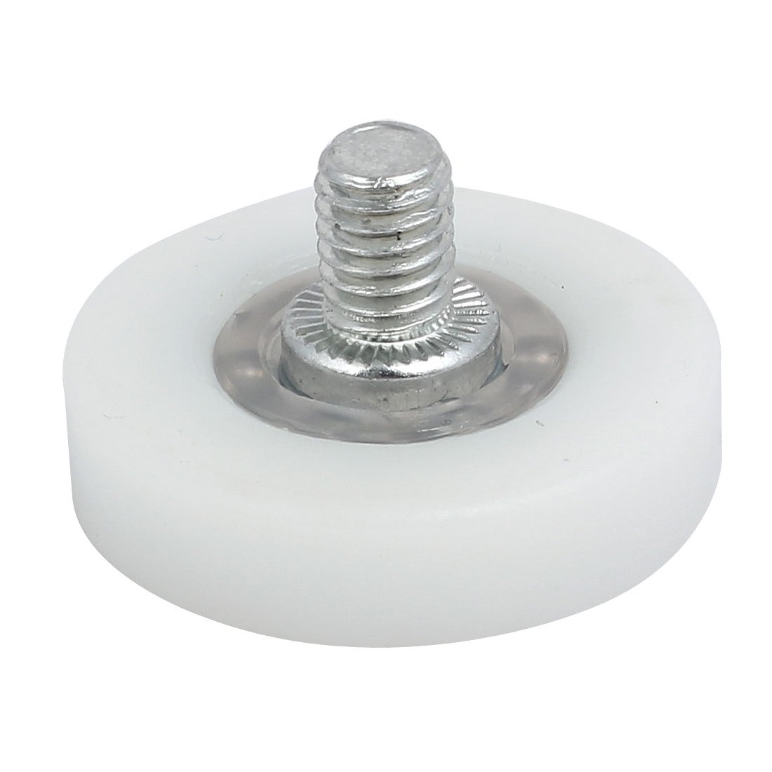 Aexit DR28C1L8 M6x8mm Material handling Thread 28mm Dia F Type Idler Bearing Pulley Model:16as212qo204