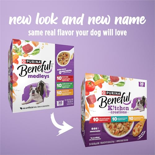 Purina Beneful Kitchen Creations With Beef, Chicken, or Lamb Wet Dog Food Variety Pack - (Pack of 30) 3 oz. Cans - Image 2