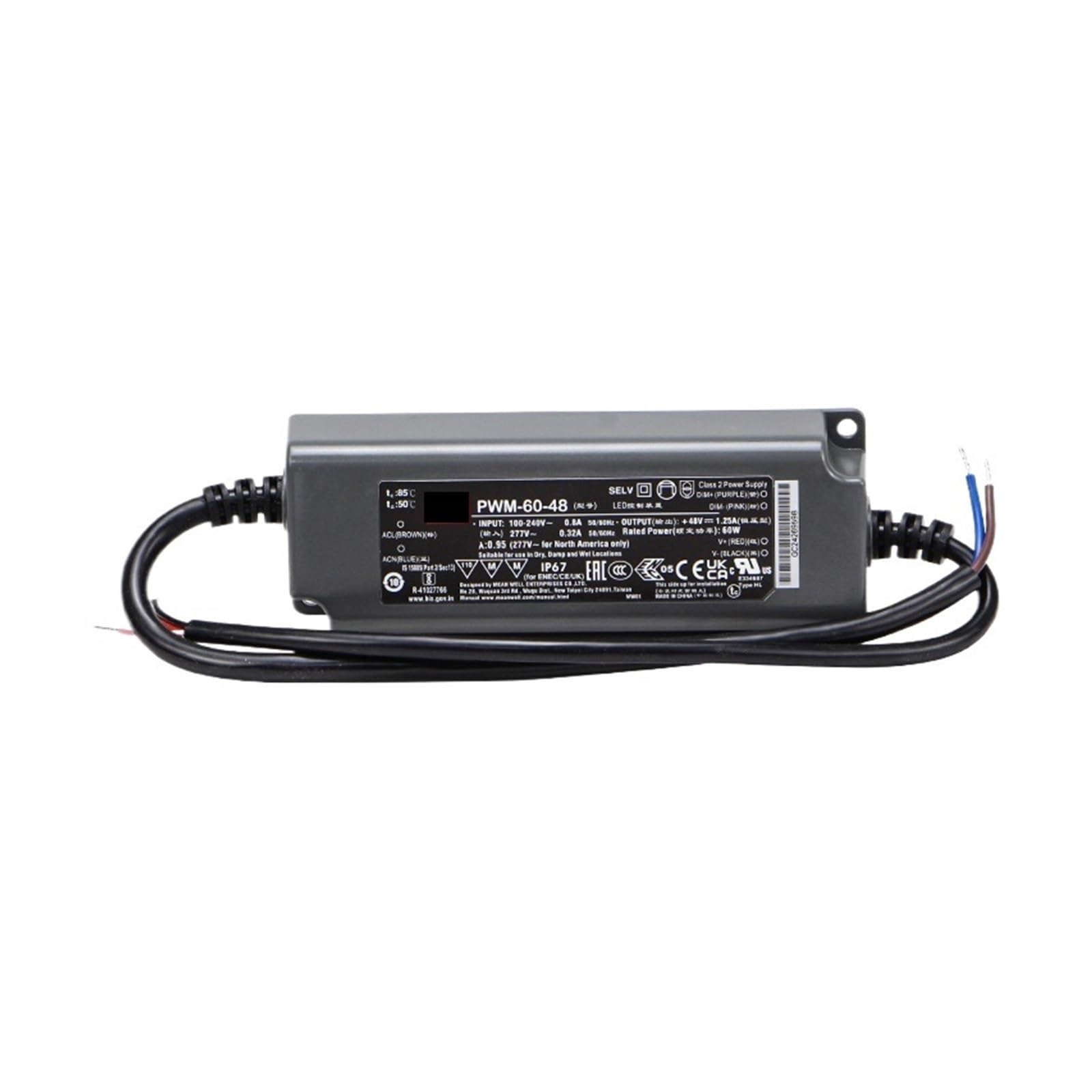 YIVELYYZG PWM-90-12DA IP67 Waterproof 90W AC to 12V 24V 48V DC Switching Power Supply(Pwm-90-36)