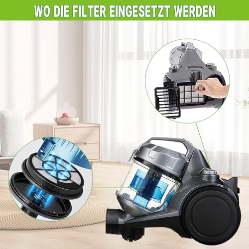 Estelife 2 Set Ersatz-HEPA-Filter für Bosch BBZ152EF Serie 2 BGC05 BGS05 BGC05A320 BGC05A220A BGC05AAA1 BGC05A322 BGC05AAA2 BGS05X240 Staubsauger Zubehör