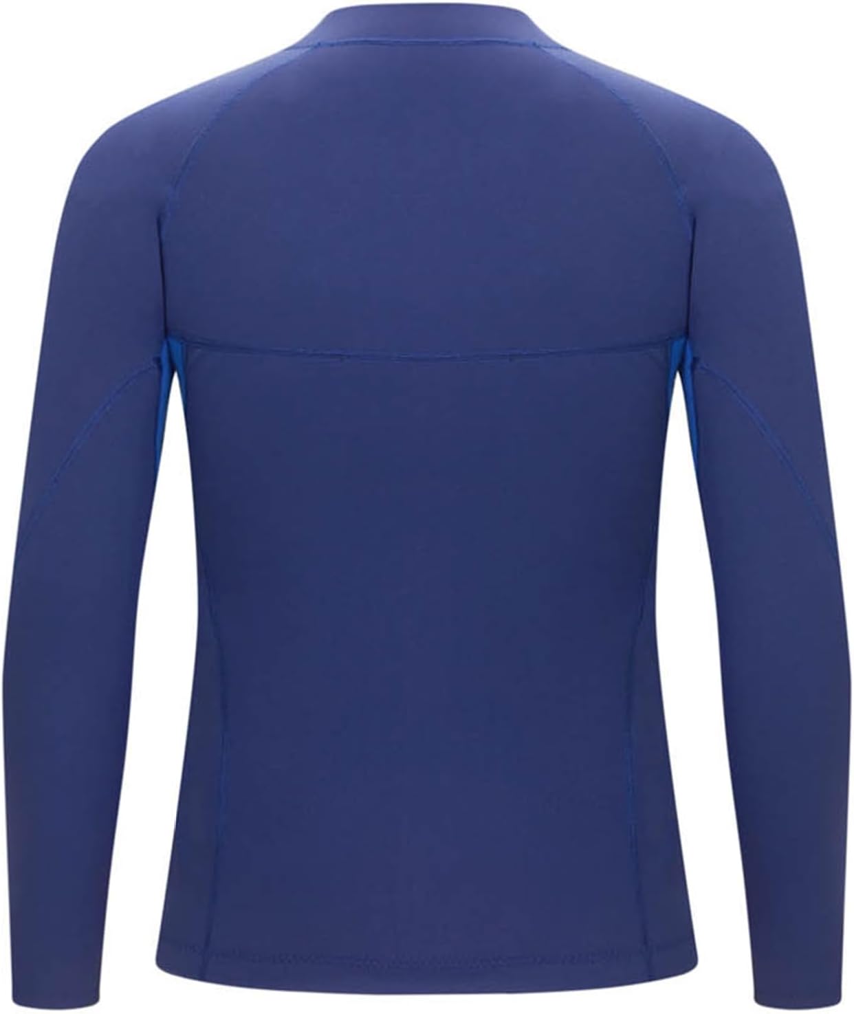 Men's 2mm Neoprene Keep Warm Wetsuit Top Jacket Long Sleeve Front Zip-up Swimwear for Diving Water Dark Blue 4X-Large
